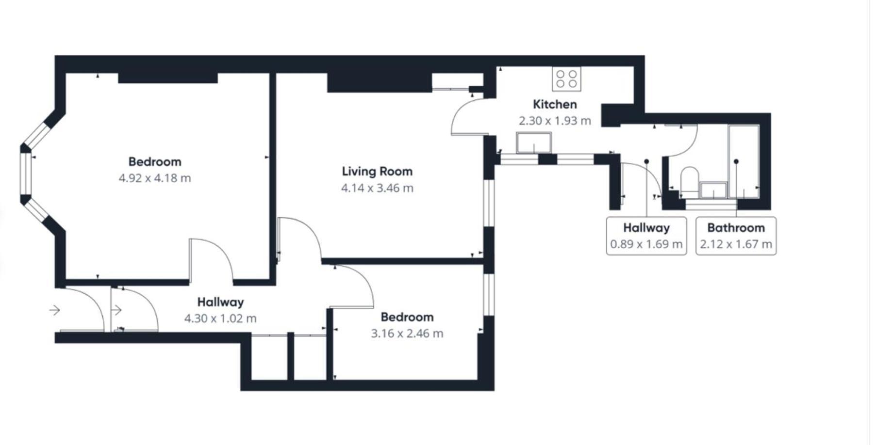 Belford Apartment, Close To Тайнмут Екстериор снимка